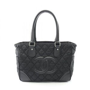 Chanel Tote Paris New York Klein Black Nylon Leather